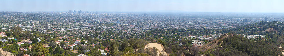 Hollywood and Central LA from Griffith Observatory