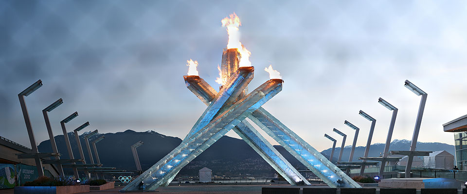 Olympic Cauldron at Sunrise