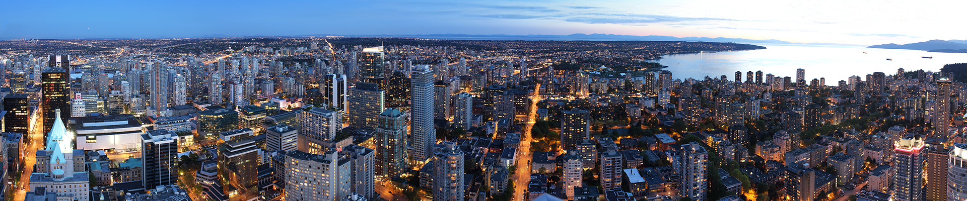 Vancouver Sunset – View from Living Shangri-la Vancouver