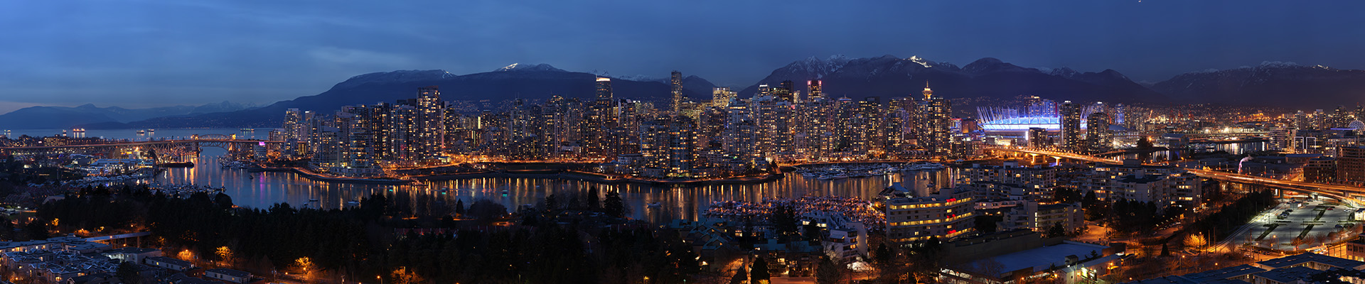 Vancouver Skyline from Fairview – Dusk