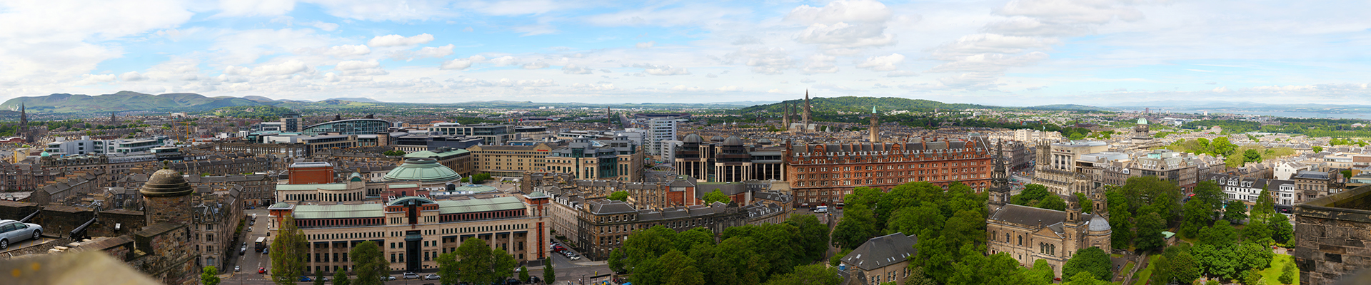 Edinburgh West End – View from Edinburgh Castle