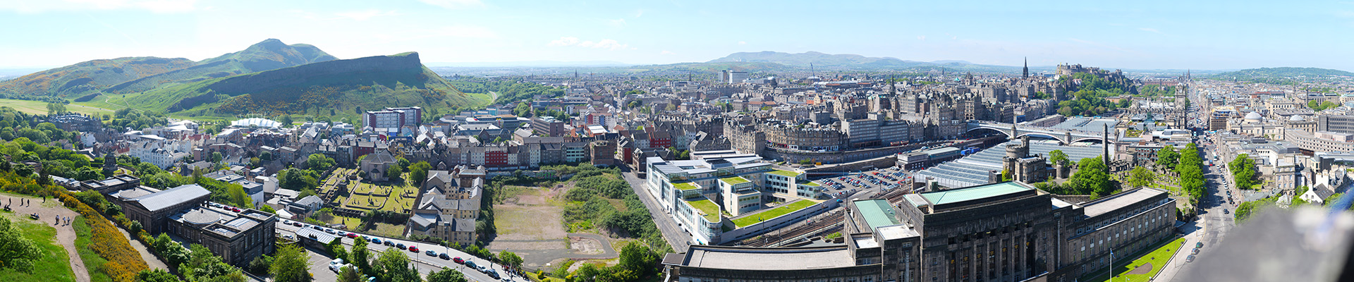 Holyrood Park & Edinburgh Old Town – View from Nelson Monument