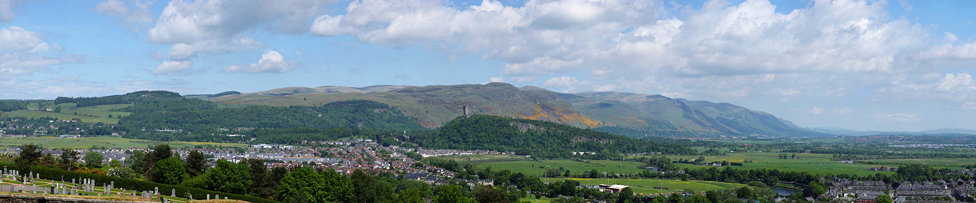 Stirling & Wallace Monument – View from Stirling Castle