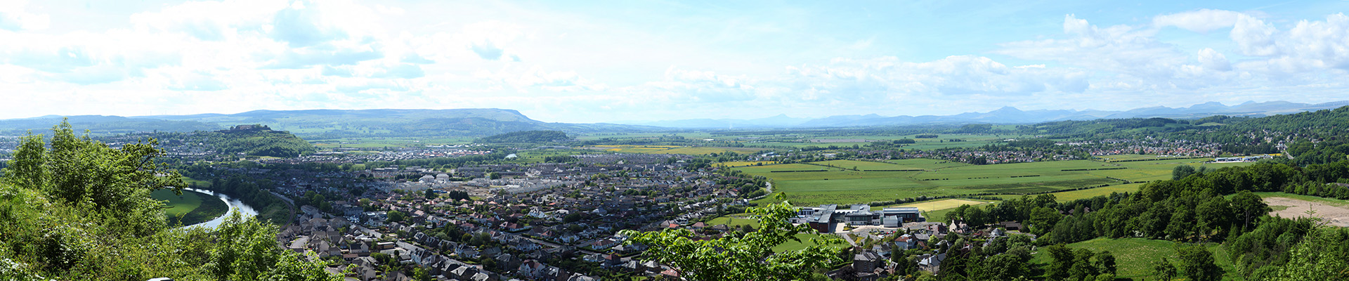 Stirling & Stirling Castle – View from Wallace Monument