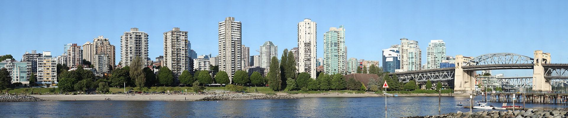 Sunset Beach and Burrard Bridge